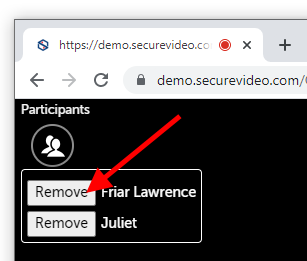 Arrow pointing at Remove